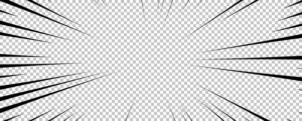 Black comic book transparent background