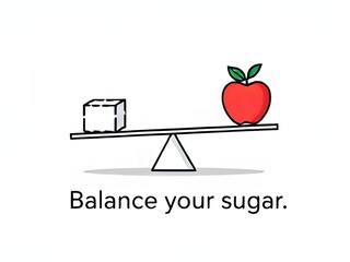 Blood Sugar Balance: Organic Apples vs. Industrial Sugar on the Scale