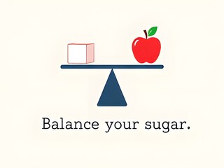 Blood Sugar Balance: Organic Apples vs. Industrial Sugar on the Scale