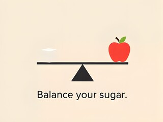 Blood Sugar Balance: Organic Apples vs. Industrial Sugar on the Scale