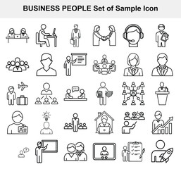 Business People Icon Set
