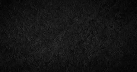 Abstract dark black gray wall texture background for web banner template or wallpaper design.
