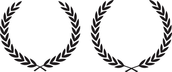 Two Laurel Wreath Icons