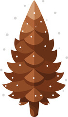 brown pine cone with natural texture and layered scales