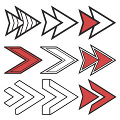 Trendy abstract minimalist figures, stars, flowers, circles. Vector illustration