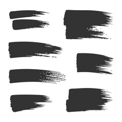 Modern black brush strokes, Hand drawn ink brush strokes collection