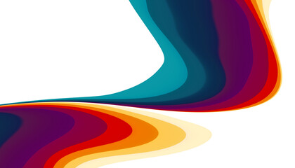 Futuristic background in simple retro style design with colorful lines. Overlay abstract retro design in 80's style with colorful