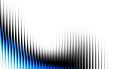 Blue overlay ribbed texture with vertical lines. Transparent background Ripple gradient background design. Modern ripple glass texture effect.