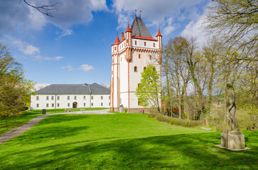 Hradec nad Moravici Castle in Spring