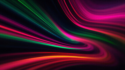 Flowing Waves of Vibrant Colors Form a Mesmerizing Abstract Design