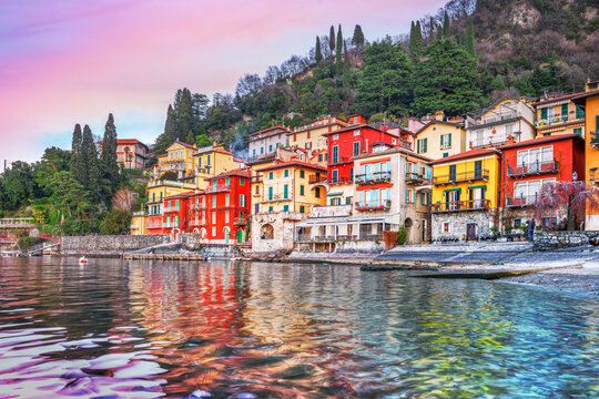 Varenna, Italy on Lake Como at Dusk 901