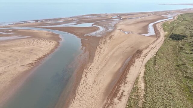 Burnham Overy Staithe beach and dunes
