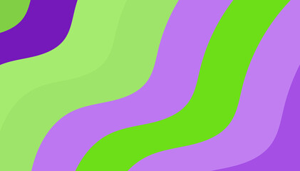Green and Purple Waves: Abstract Wavy Design for Creative Projects & Modern Digital Backgrounds