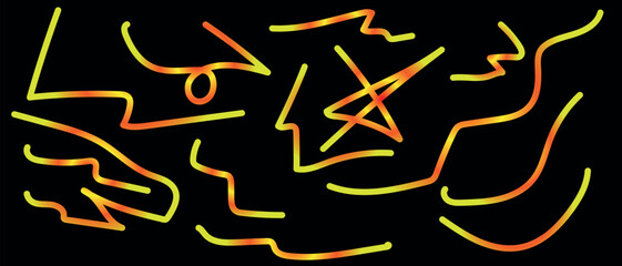 Abstract fire flames background vector design