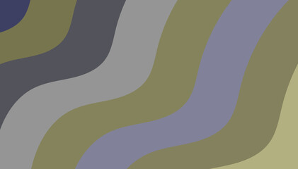 Neutral Earth Tone Wavy Stripes Abstract Graphic - Minimalist Style for Websites and Presentations