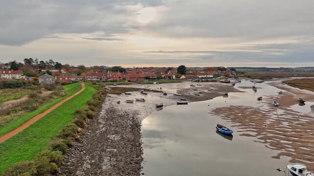 Burnham Overy Staithe at low tide