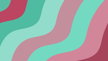 Pastel Wave Pattern Design | Trendy Pink & Teal Abstract Lines for Modern Backdrops & Visual Projects
