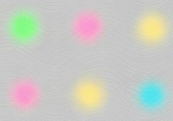Six soft pastel colored bokeh circles with a gentle glow isolated on transparent background