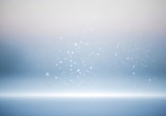 Abstract soft blue light bokeh and particles on a clean transparent background isolated on transparent background