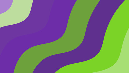Vivid Wavy Stripes: An Eye-Catching Purple and Green Abstract Background (103 Characters)