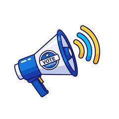 Loudspeaker announcing hotel deals or promotional news in marketing context.