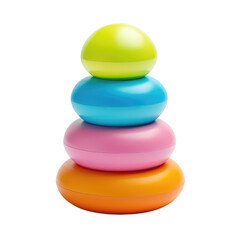 Colorful Plastic Stacking Ring Toy for Babies and Toddlers