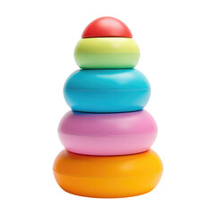 Colorful Plastic Stacking Ring Toy for Babies and Toddlers