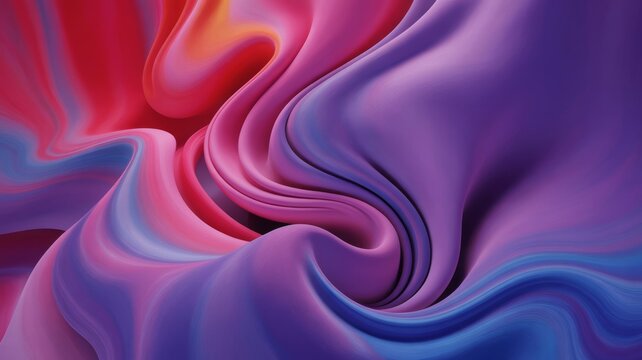 Abstract flowing fabric background smooth colorful waves modern design for wallpaper or presentation