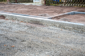 City road repair. Construction work on the street.