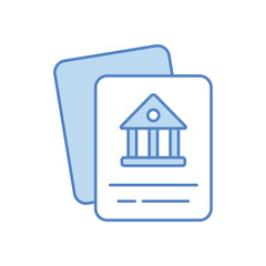 Bank Statement vector icon