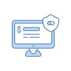 Safe Banking vector icon