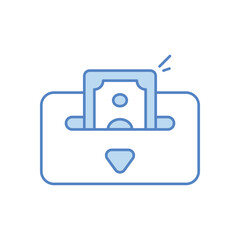 Cash Deposit vector icon