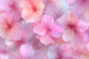 Fototapeta premium Soft Pink Hibiscus Floral Background for Design Projects