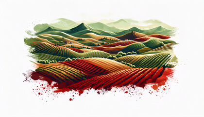 la rioja spanish landscape wall art painting