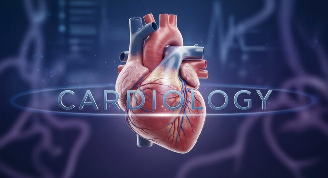 Anatomical Artistry: A detailed anatomical illustration showcases the human heart, at the forefront is a detailed depiction of the human heart.