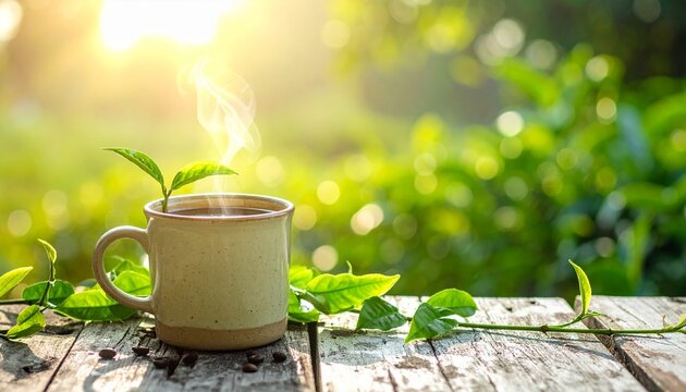 Perfect for promoting hot beverages, tea culture, or natureinspired products with a calming and refreshing appeal. Ideal for menu designs.