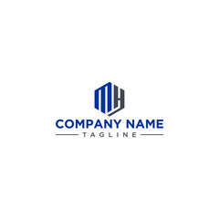 MH Hexagon Logo Design Inspirations