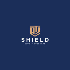 Obraz premium ES Shield Logo Design Inspirations