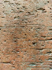 Red brick texture, rough surface background for design and construction use with copy space