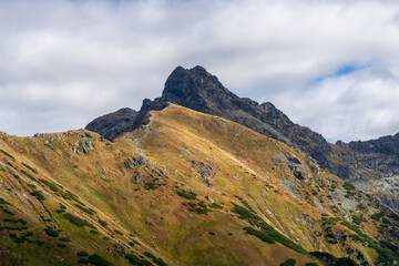 Autumn view of the Swinica peak. Tatra Mountains.