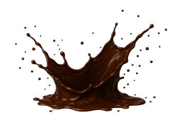 Chocolate liquid splash spreading and splashing, sweet cocoa beverage dripping, brown dessert food background