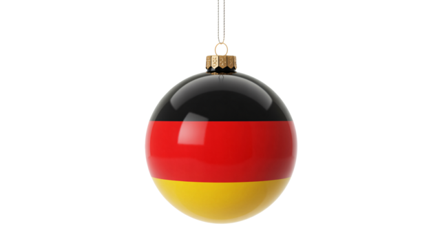 Festive German flag Christmas ornament for holiday celebration decor