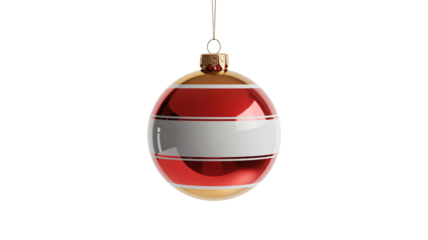 Festive Christmas bauble with Austria flag decoration for holiday cheer