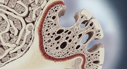 Anatomy of the Ear: Intricate illustration revealing the inner workings of the human ear, highlighting its delicate structures and mechanisms of hearing.