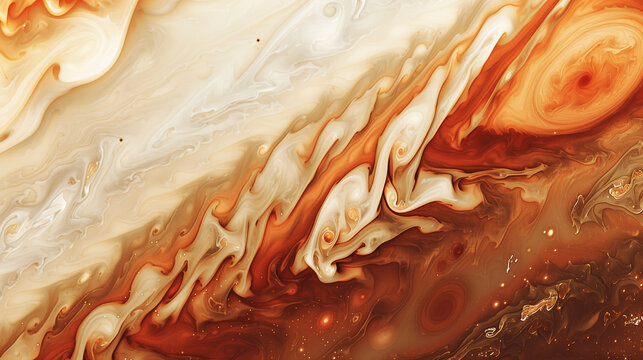 Soft Gas Giants Elegant Minimalism abstract Jupiter clouds