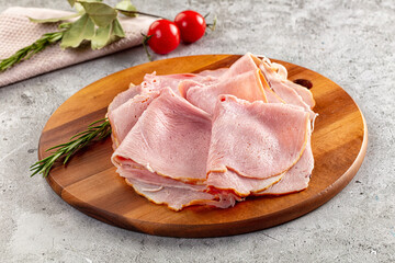 Italian delicous prosciutto pork meat