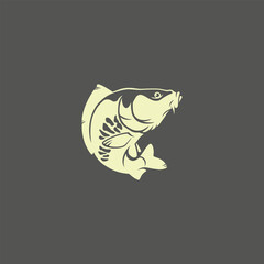 image mirror carp fish logo 