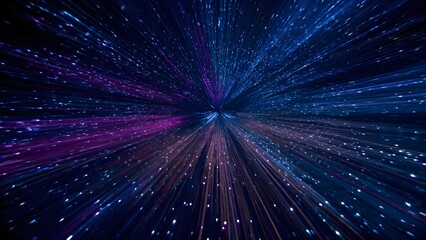 Interstellar Light Streaks: A Dynamic Journey Through the Cosmos