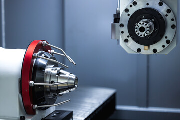 Modern metalworking plant CNC milling machine