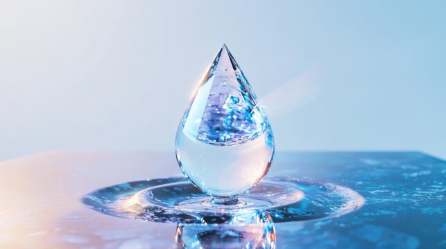 Anti-aging serum drop on skin cell beauty laboratory digital art soft lighting close-up texture emphasis